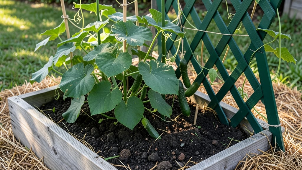Raised Garden Bed With Trellis: Vertical Space Multiplier for Climbing Plants