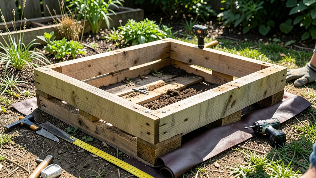 How to Make a Raised Garden Bed Out of Pallets: Sturdy, Free Upcycled Planter in Under an Hour
