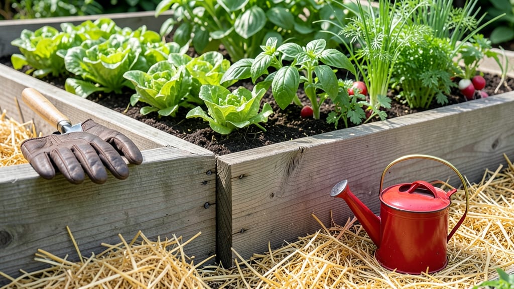Raised Garden Bed Used: Year-Round Planting With Lock-Tight Stability