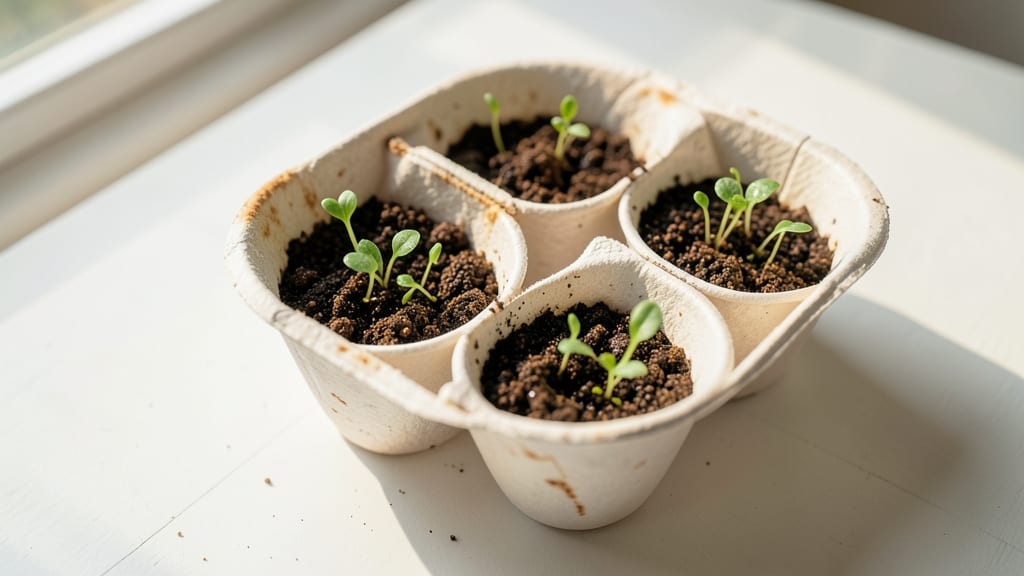 Egg Carton Seed Starters