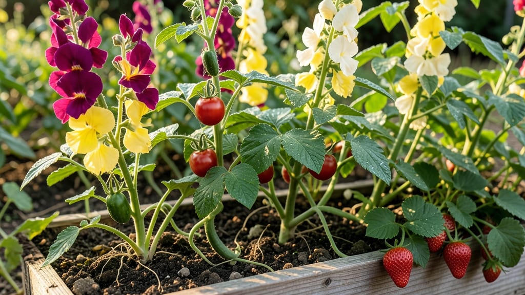 Snapdragon and Vegetable Companion Beds