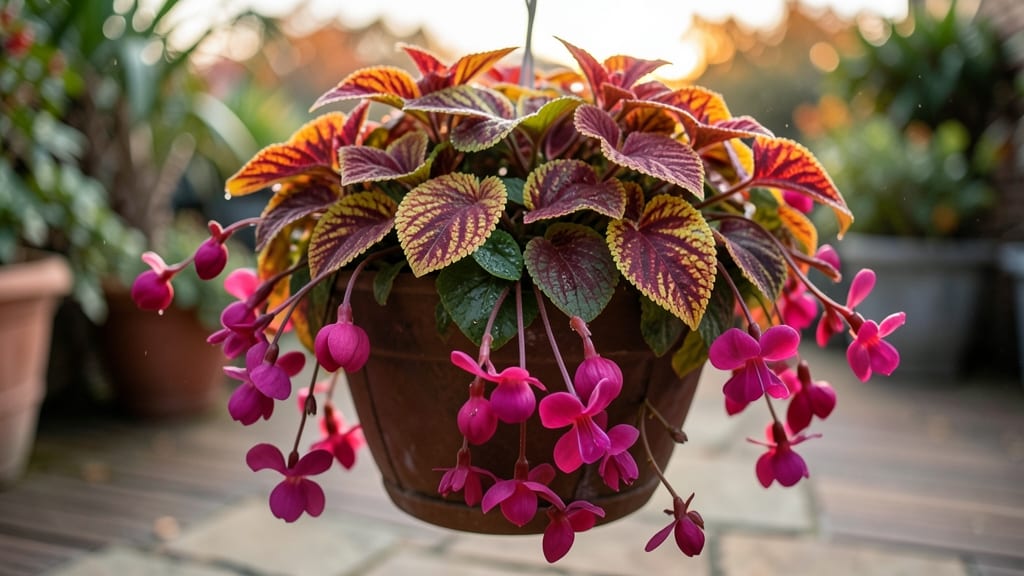 Fuchsia and Coleus Foliage Mix