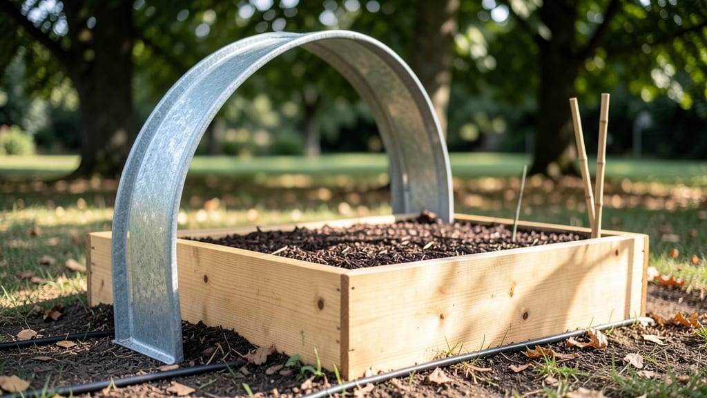 Raised Garden Bed With Cattle Panel Arch: Sturdy DIY Arches for Climbing Plants