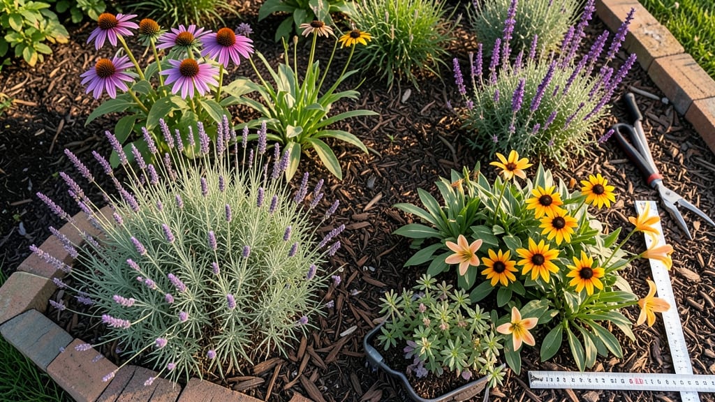 Flower Bed Layout Planner: Modular Grid System for Perfect Plant Pairings