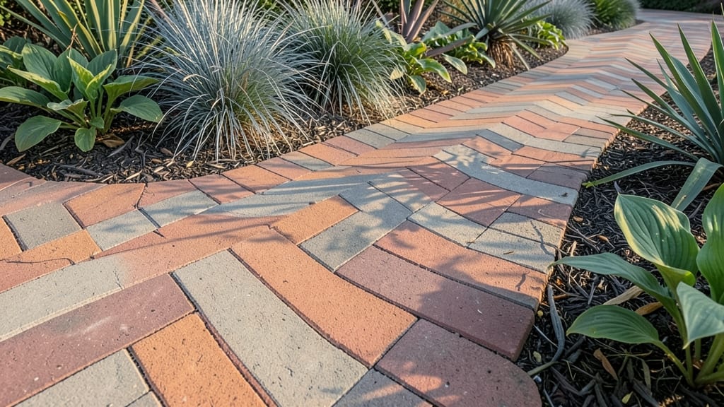 Chevron Brick Border Design