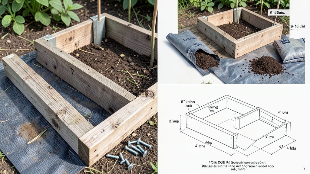 2x4 Raised Garden Bed Plans: Free Cut List & Assembly Guide for 4-Foot Beds