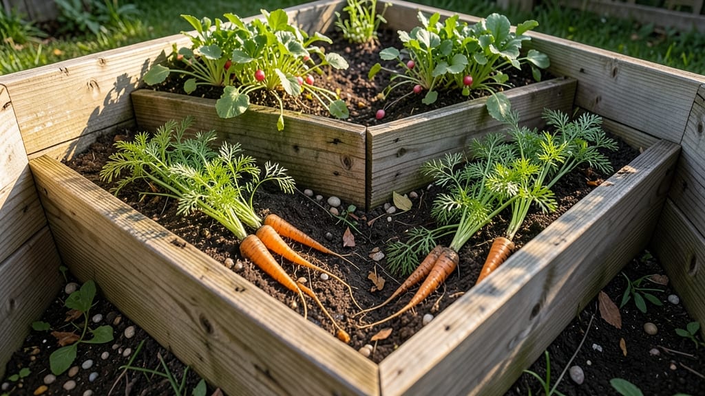 V-Shaped Tiered Vegetable Garden