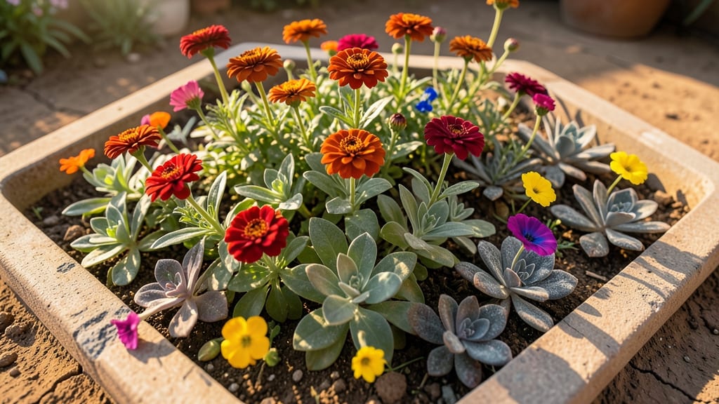 Drought-Tolerant Succulent Mix