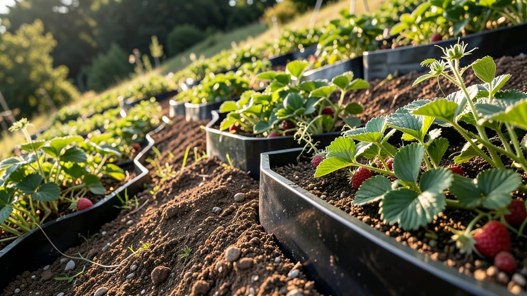 Root Barrier Systems for Steep Vegetable Terraces