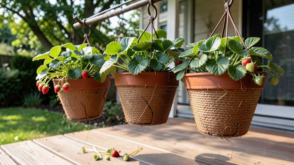 Hanging Basket Strawberry Garden