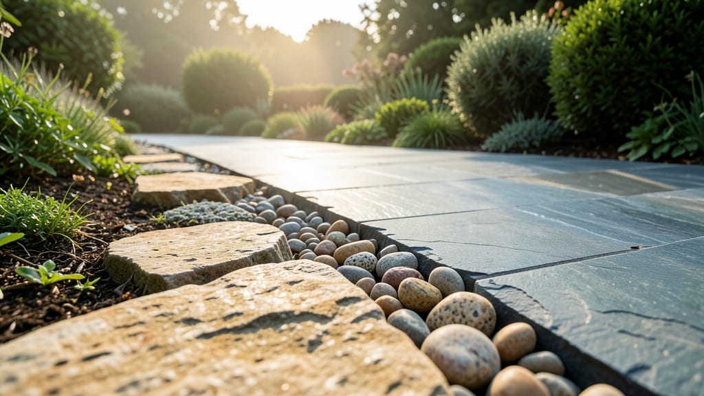 Natural Stone Edging for Classic Elegance