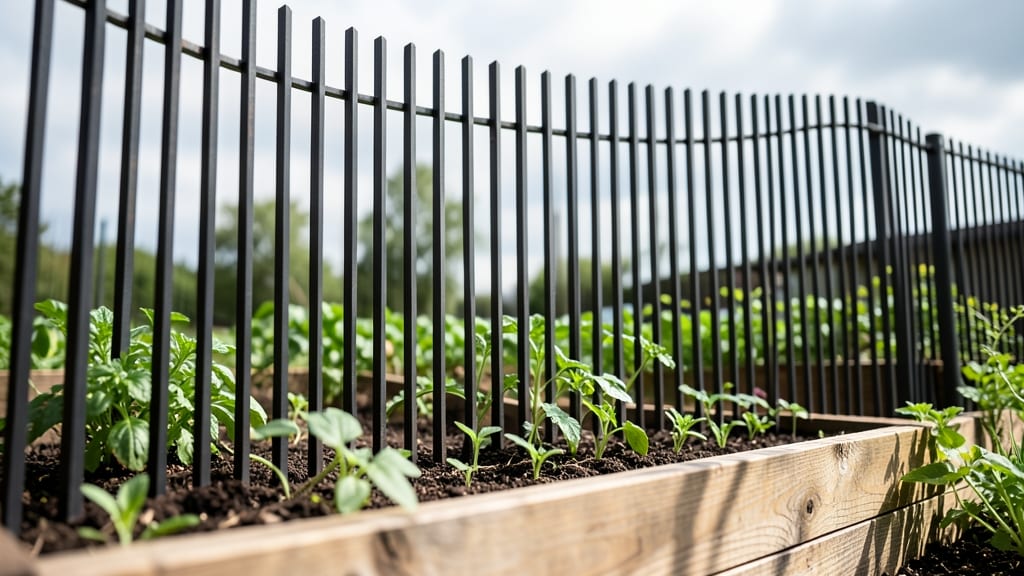 Wrought Iron Vertical Slat Fencing