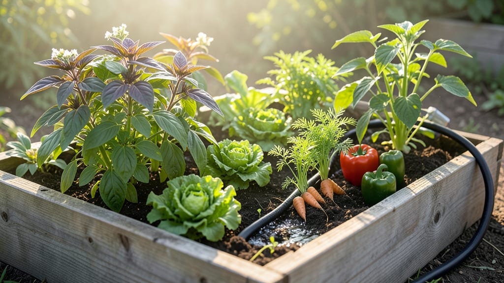 Raised Bed Soaker Hose: Deep-Watering System for Thirsty Plants