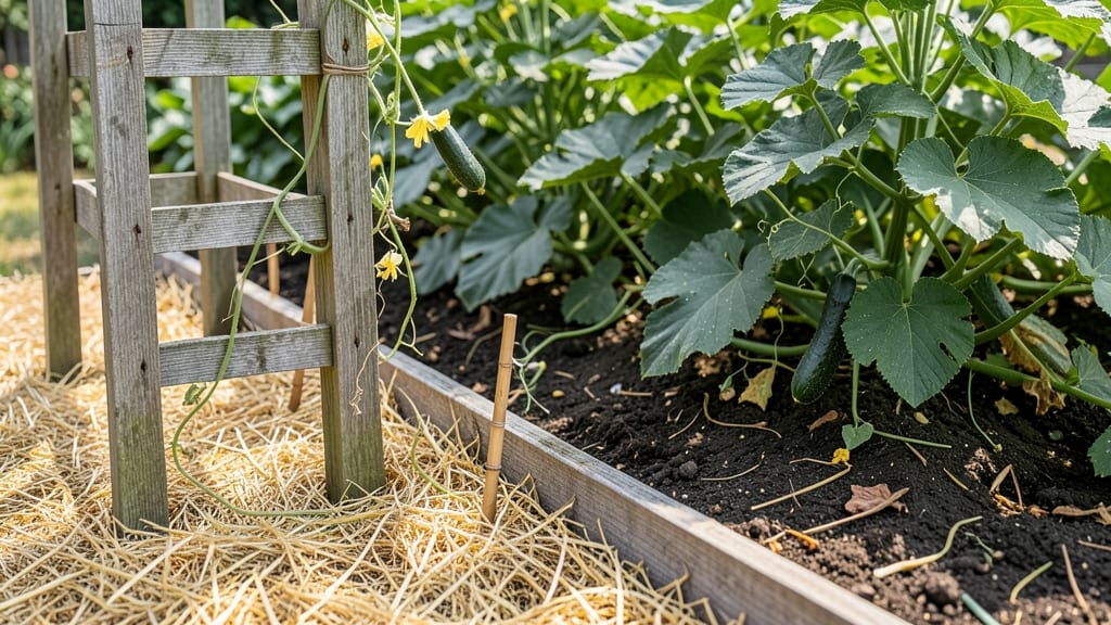Garden Bed and Trellis: Maximize Vertical Space for Climbing Plants