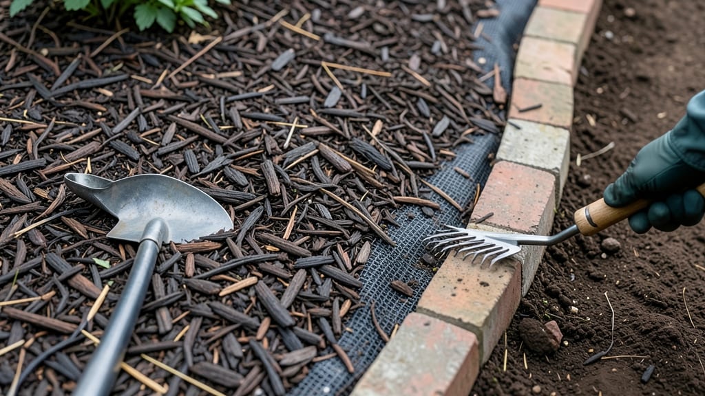 Mulch Bed Border: Sturdy Cedar Edges That Define and Protect Plant Zones