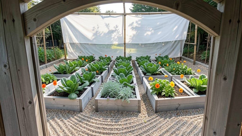 Japanese-Inspired Zen Vegetable Garden