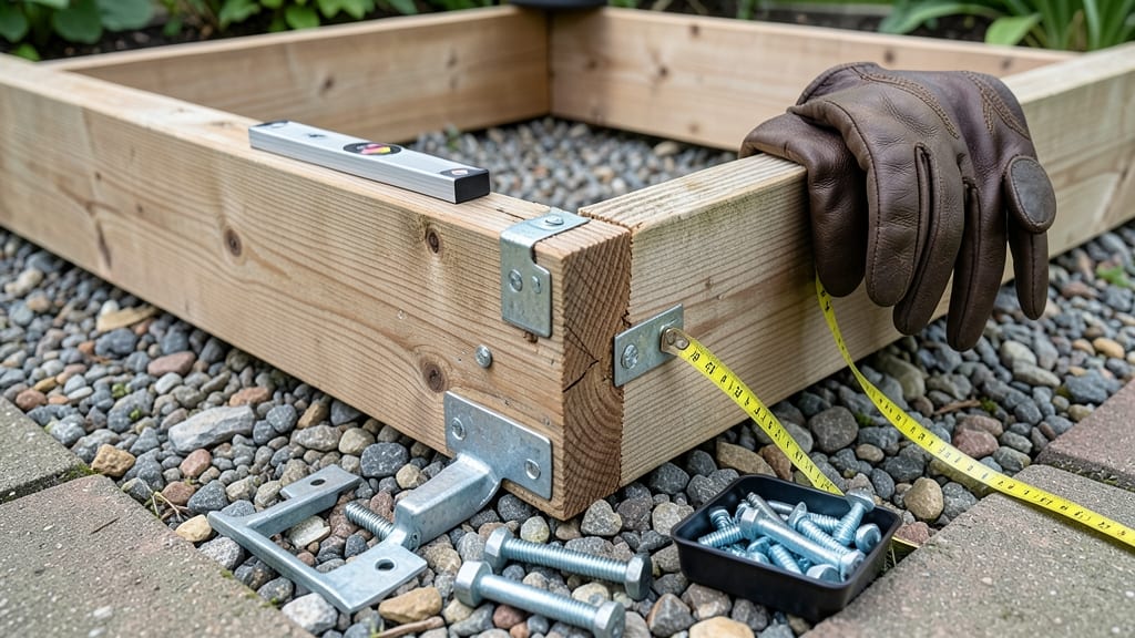 Raised Bed Hardware: Galvanized Steel Corner Posts for Unshakable Stability