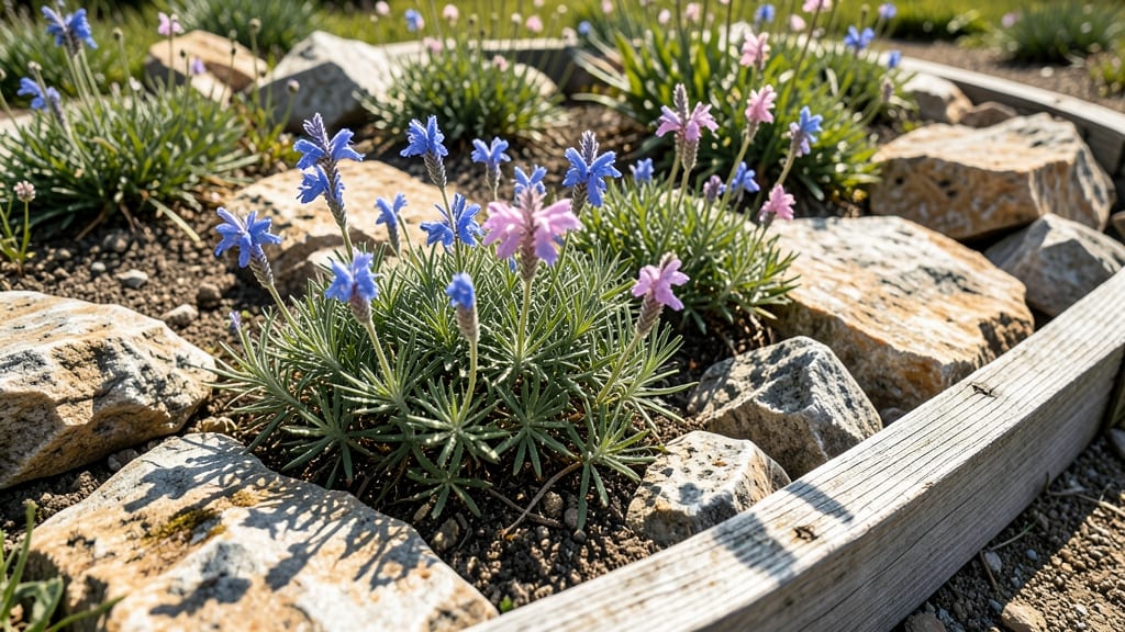 Rock Garden with Alpine Penstemon
