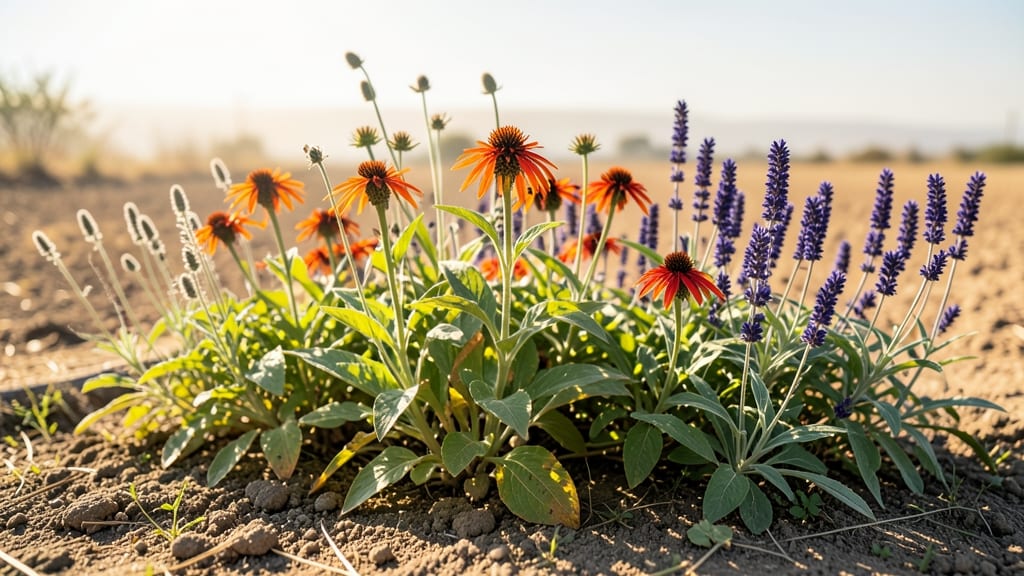 Butterfly Magnet Milkweed and Salvia Border