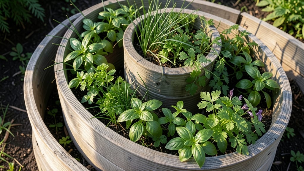 Spiral Herb Raised Garden Bed