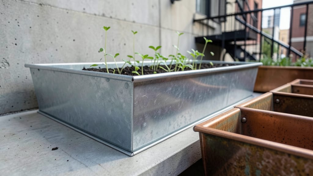 Metal Trough Garden Beds