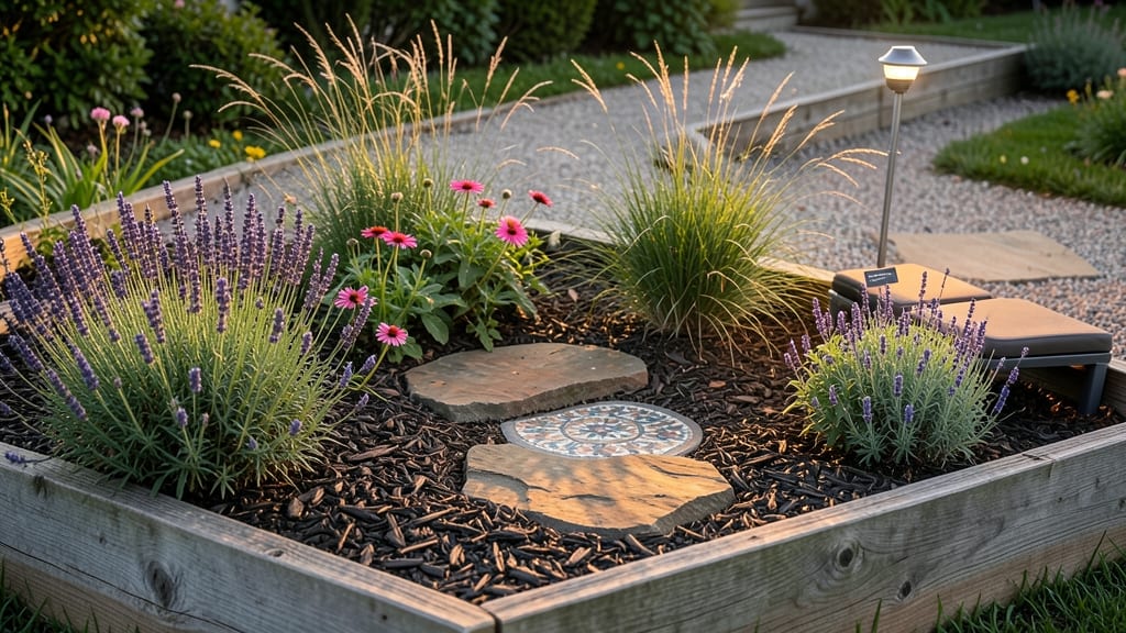 Garden Bed Decor: Rustic Wooden Boxes With Built-In Planters