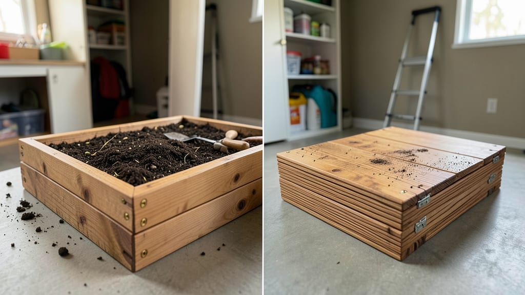 Foldable Wooden Raised Bed