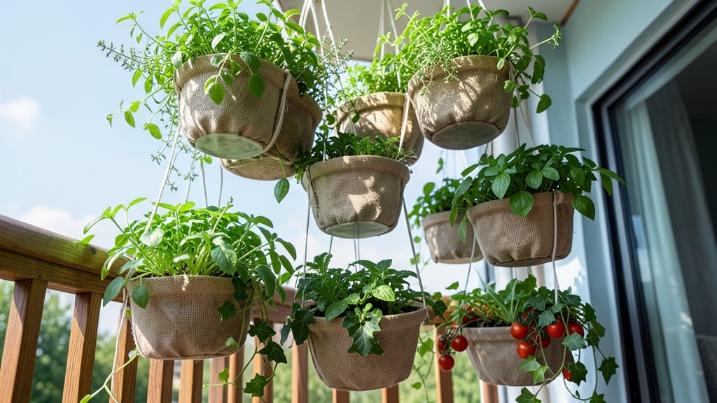 Hanging Tiered Pocket Planters