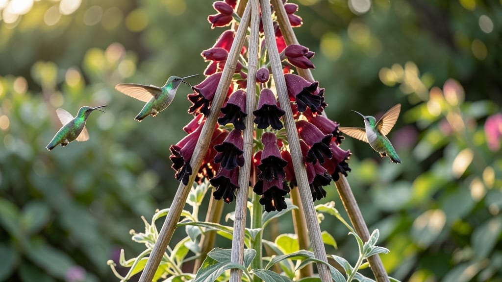 Hummingbird Magnet Snapdragon Tower
