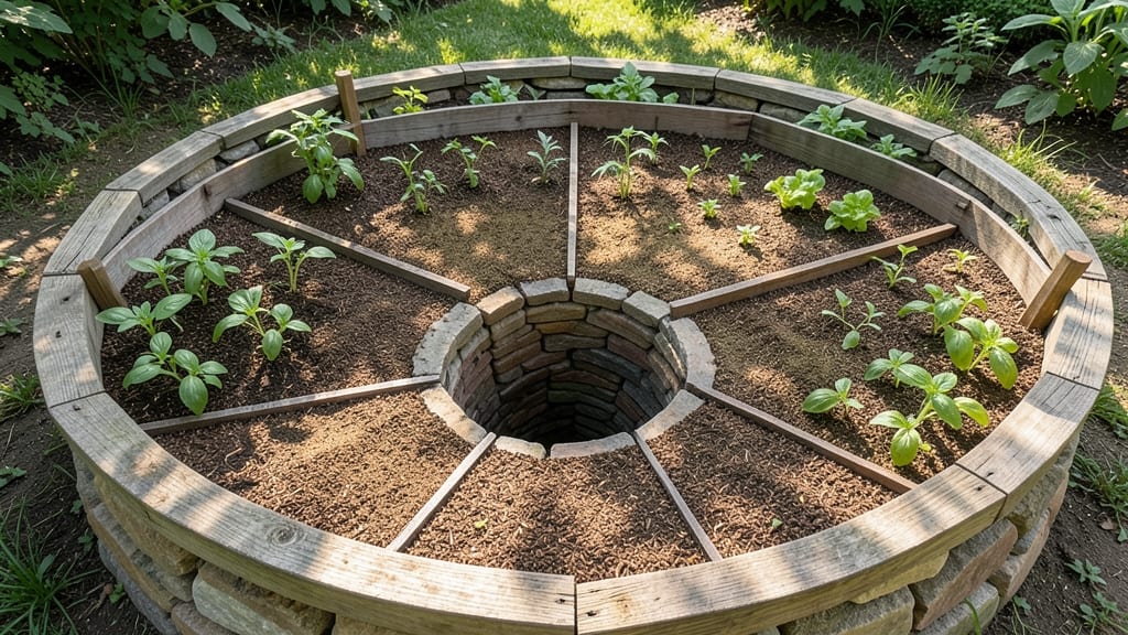 Raised Bed Keyhole Design