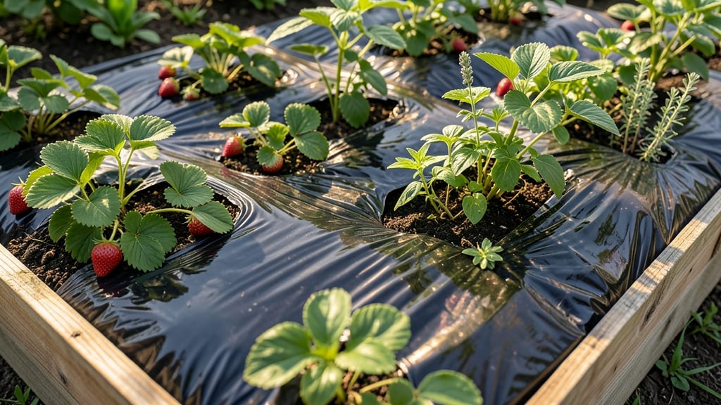 Corrugated Plastic Mulch for Weed Suppression