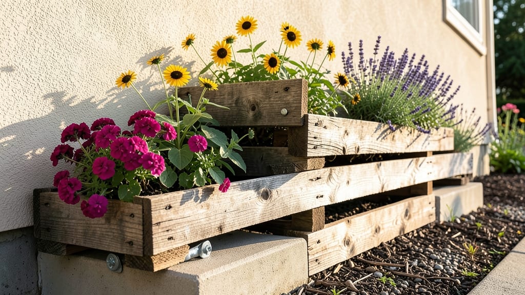 Pallet Wood Planter Garden