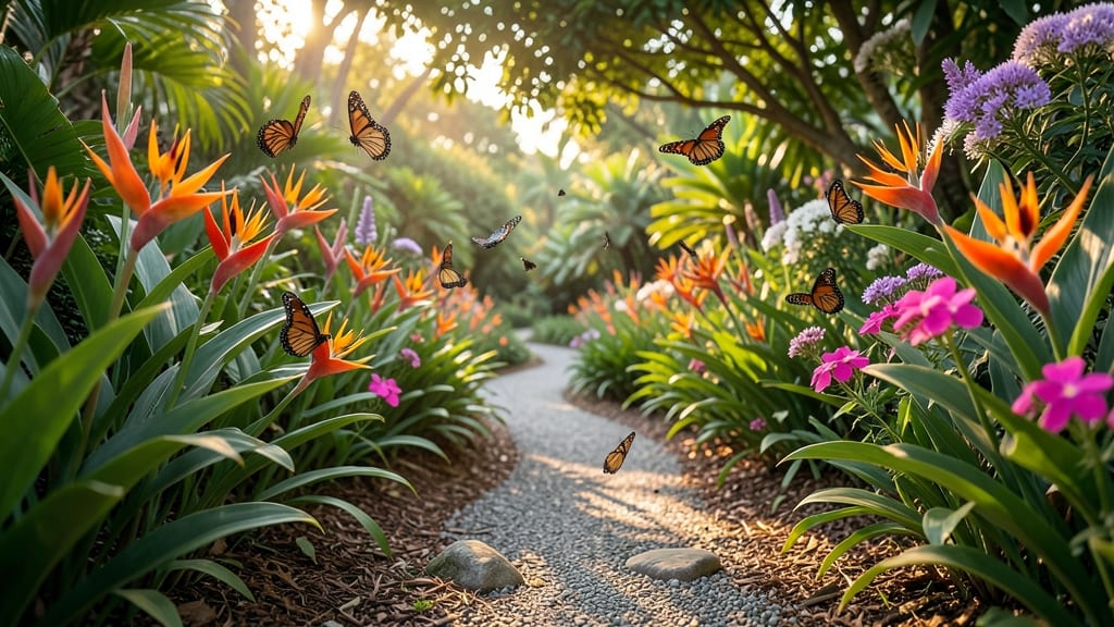 Tropical Butterfly Garden Walkway
