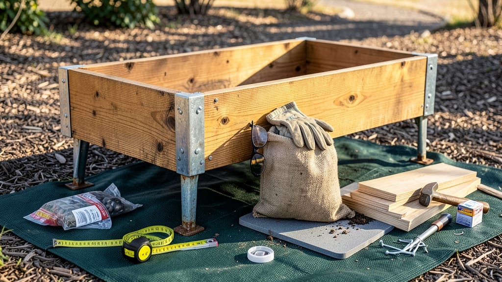 Building a Raised Garden Bed with Legs: Leg-Lifted Design for Year-Round Frost Protection