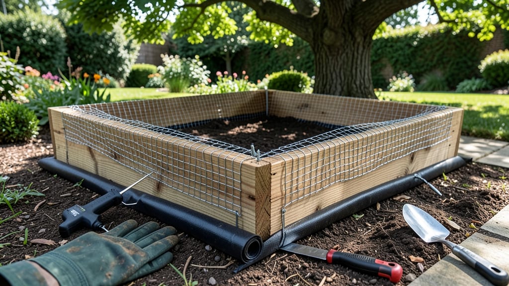 Raised Bed Hardware Cloth Installation: Predator-Proof Barrier for Root Protection