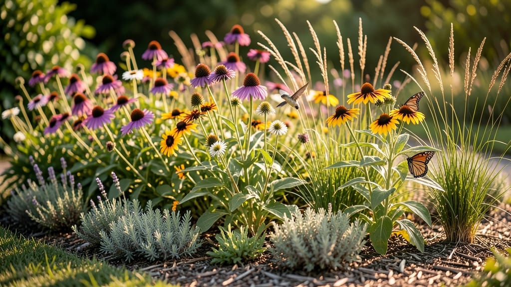 Pollinator-Focused Perennial Border Garden