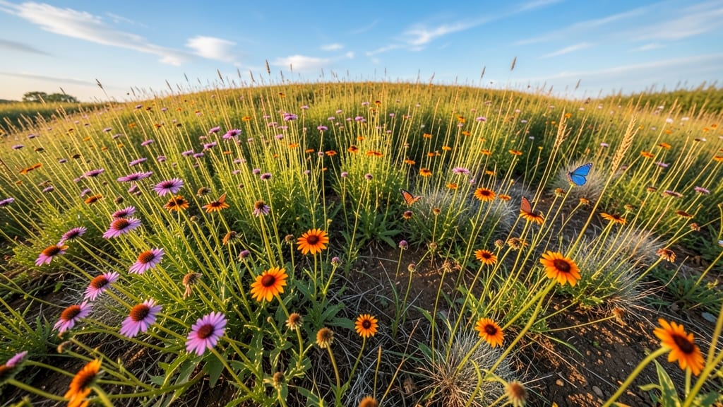 Wildflower Meadow Round Circle