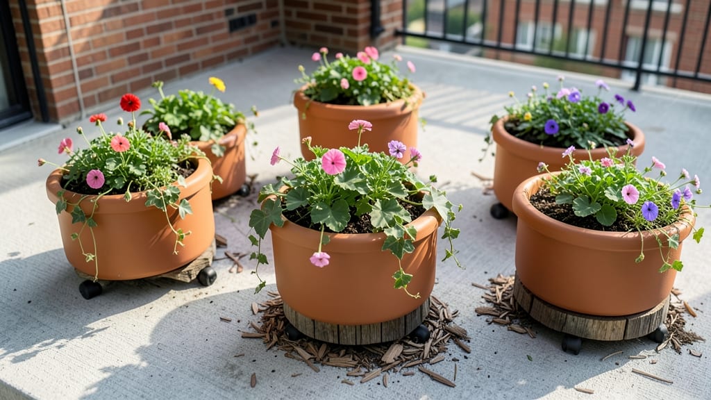 Modular Circle Garden with Planters
