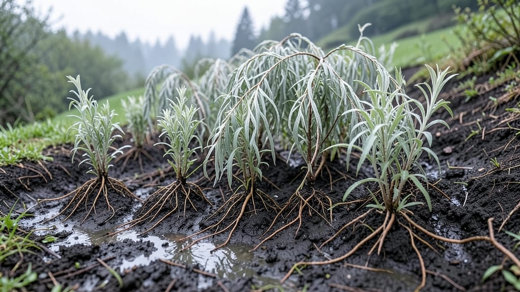Willow Whitethroat Root Barriers for Wet Slopes