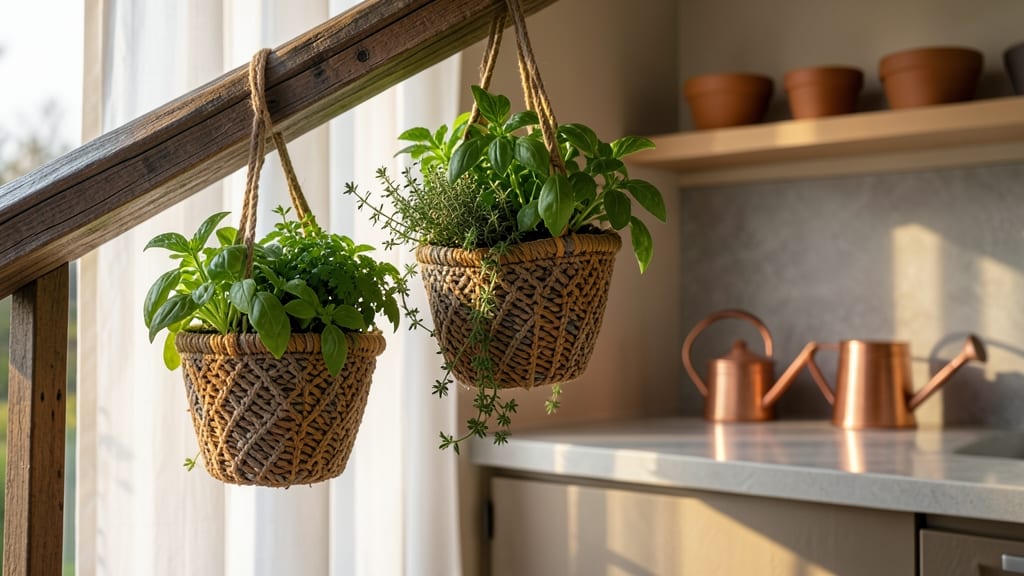 Hanging Basket Herb Garden
