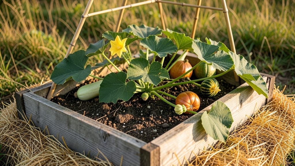 Raised Garden Bed For Squash: Vining-Friendly Design With Deep Root Space