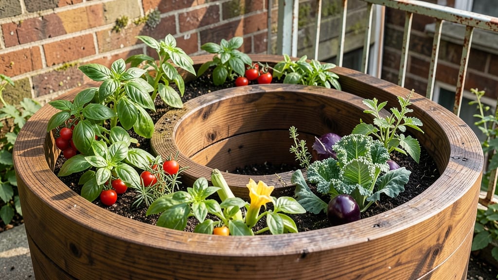Spiral Vegetable Raised Bed