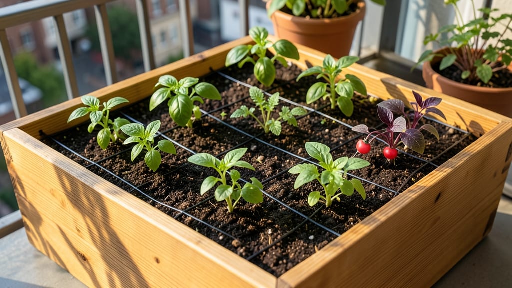 Square Foot Gardening Vegetable Layout