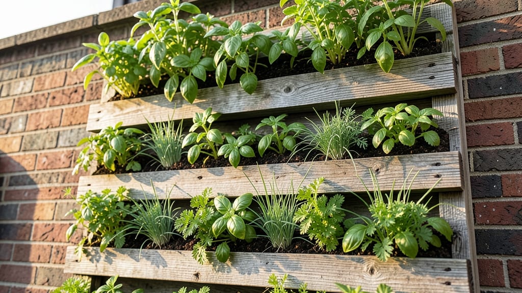 Fence Panel Herb Garden