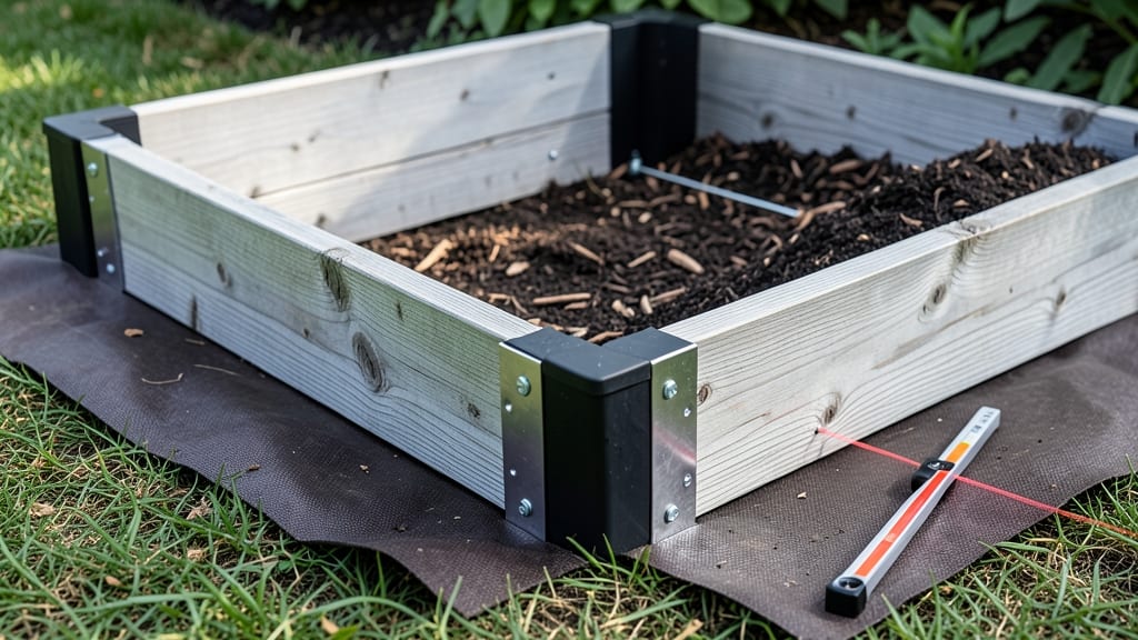 Raised Garden Bed Corner Brackets: Corner-To-Corner Strength for Heavy Wood Frames