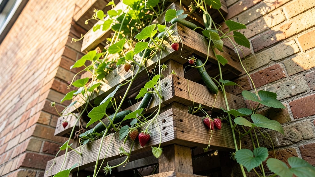 Vertical Pallet Garden Beds