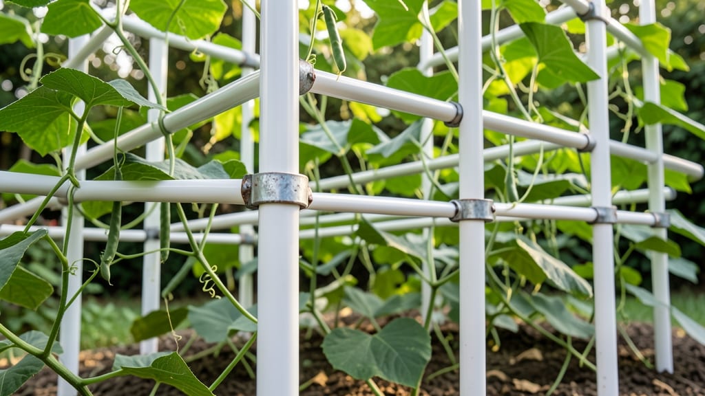 PVC Pipe Trellis Beds