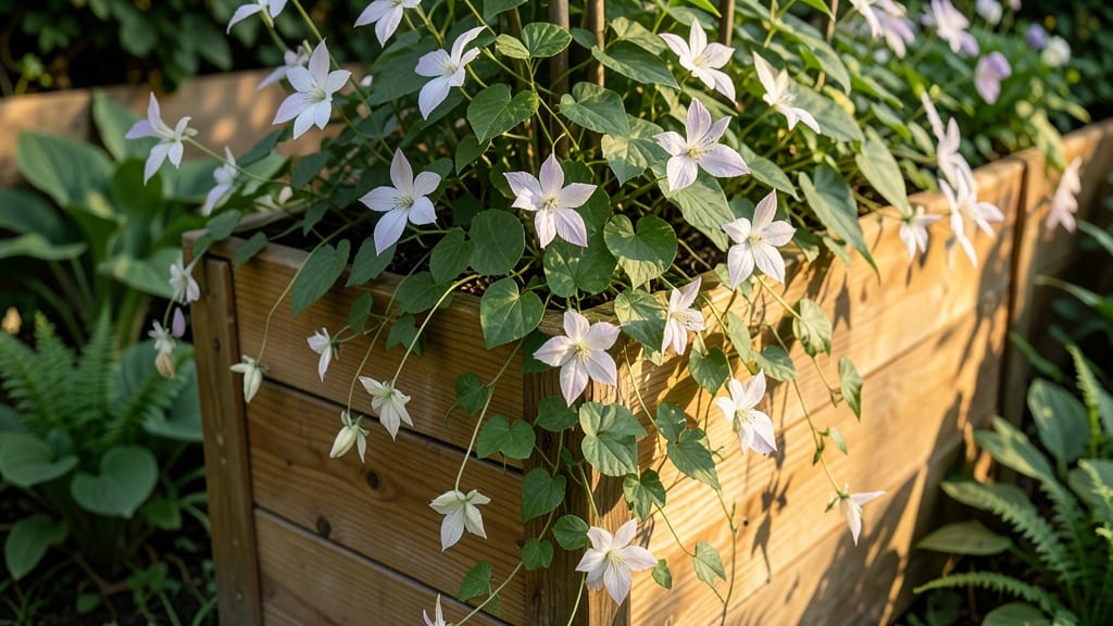 Living Trellis with Clematis