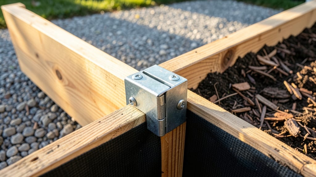 Garden Bed Connectors: Lock-Tight System for Heavy-Duty Raised Beds