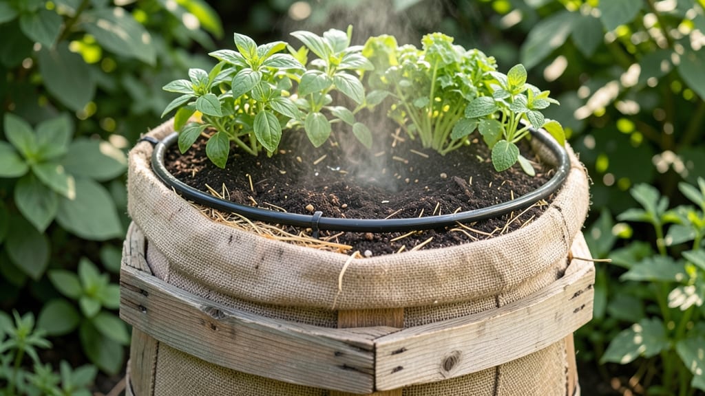 Pallet Compost Bin Planter Combo